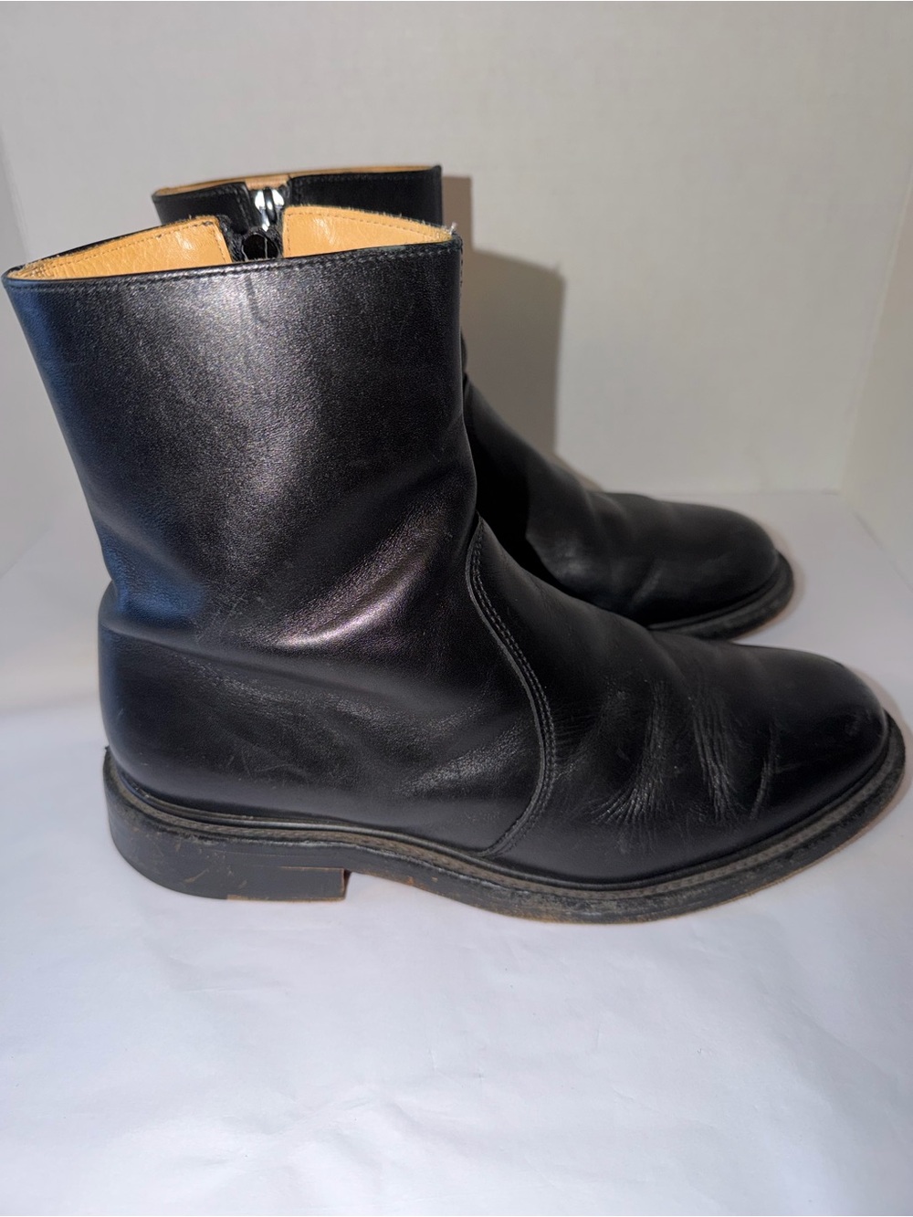 Our Legacy Leather Boots Sz Mens 10 With Side Zip 90938